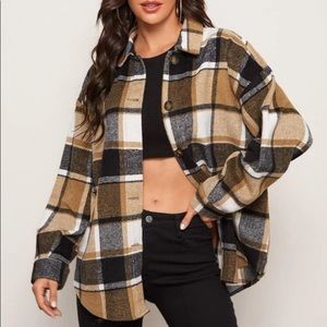 New Flannel button down shirt or jacket